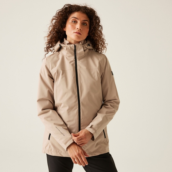 Women's Coriver 3-in-1 Jacket | Warm Taupe Black Inner