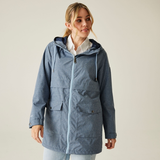 Women's Navaeh Waterproof Jacket | Chambray Dark Denim