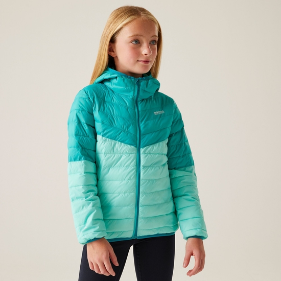 Kids' Hillpack III Hooded Jacket | Aruba Blue Turquoise Exotic Plume