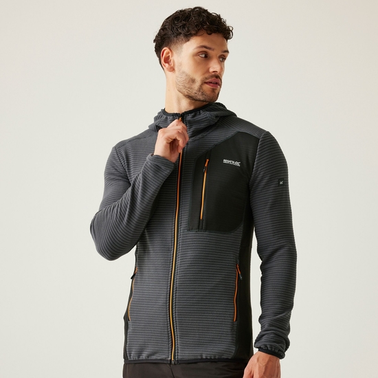 Men's Lakewright Full Zip Fleece | Ash Black