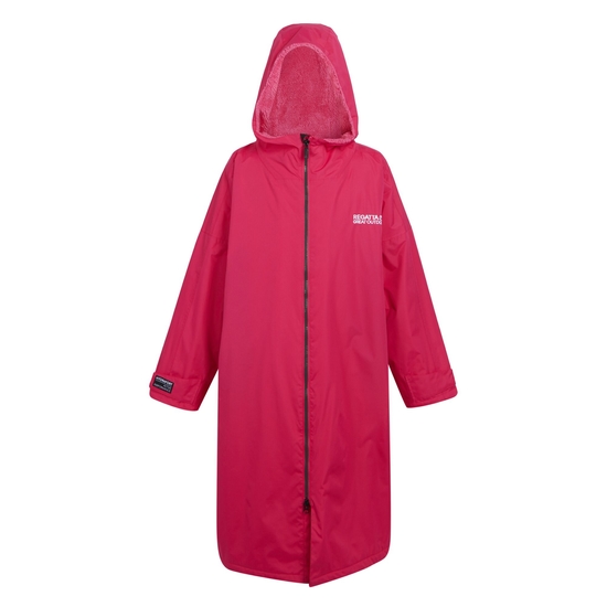Adult's Waterproof Changing Robe | Pink Potion