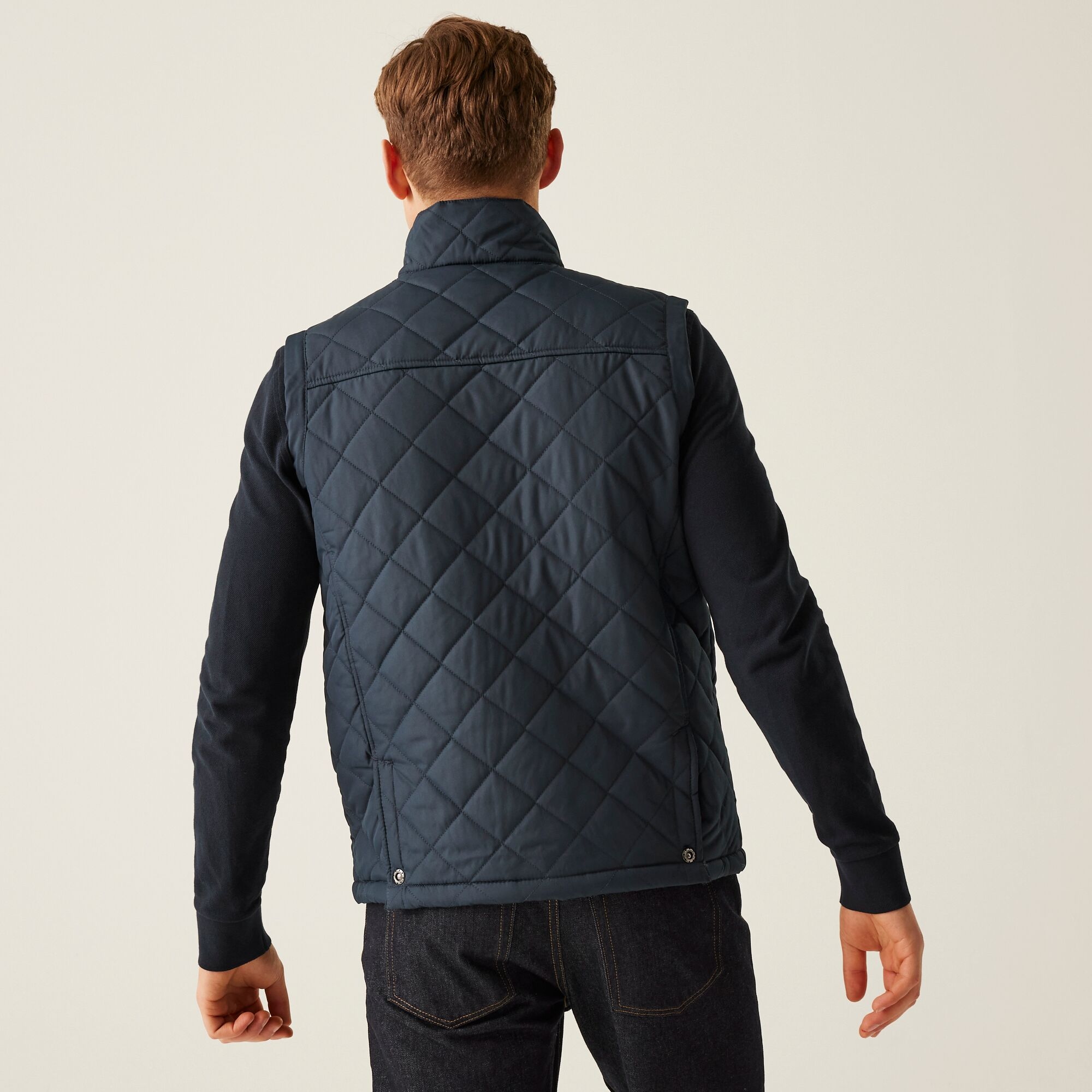Men's Tyler Diamond Quilted Insulated Bodywarmer | Navy