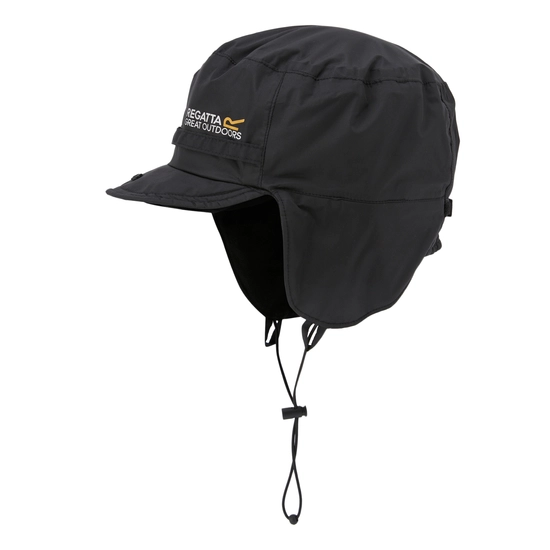 Men's Padded Igniter Waterproof Trapper Hat | Black