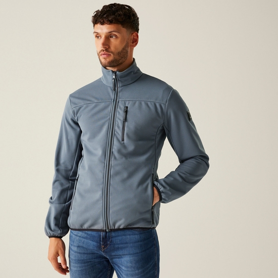 Men's Romain Softshell Jacket | Stormy Weather Ash