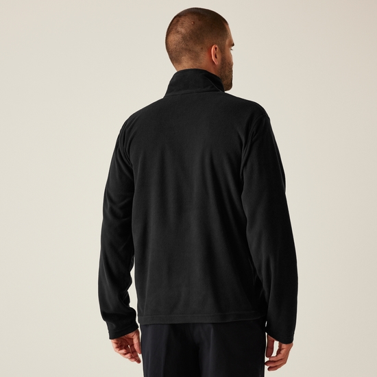 Men's Micro Lightweight Half Zip Fleece | Black