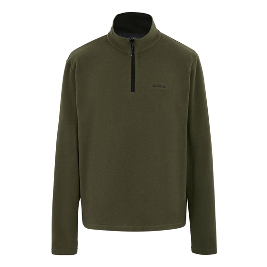 Men's Thompson Lightweight Half Zip Fleece | Olive Green