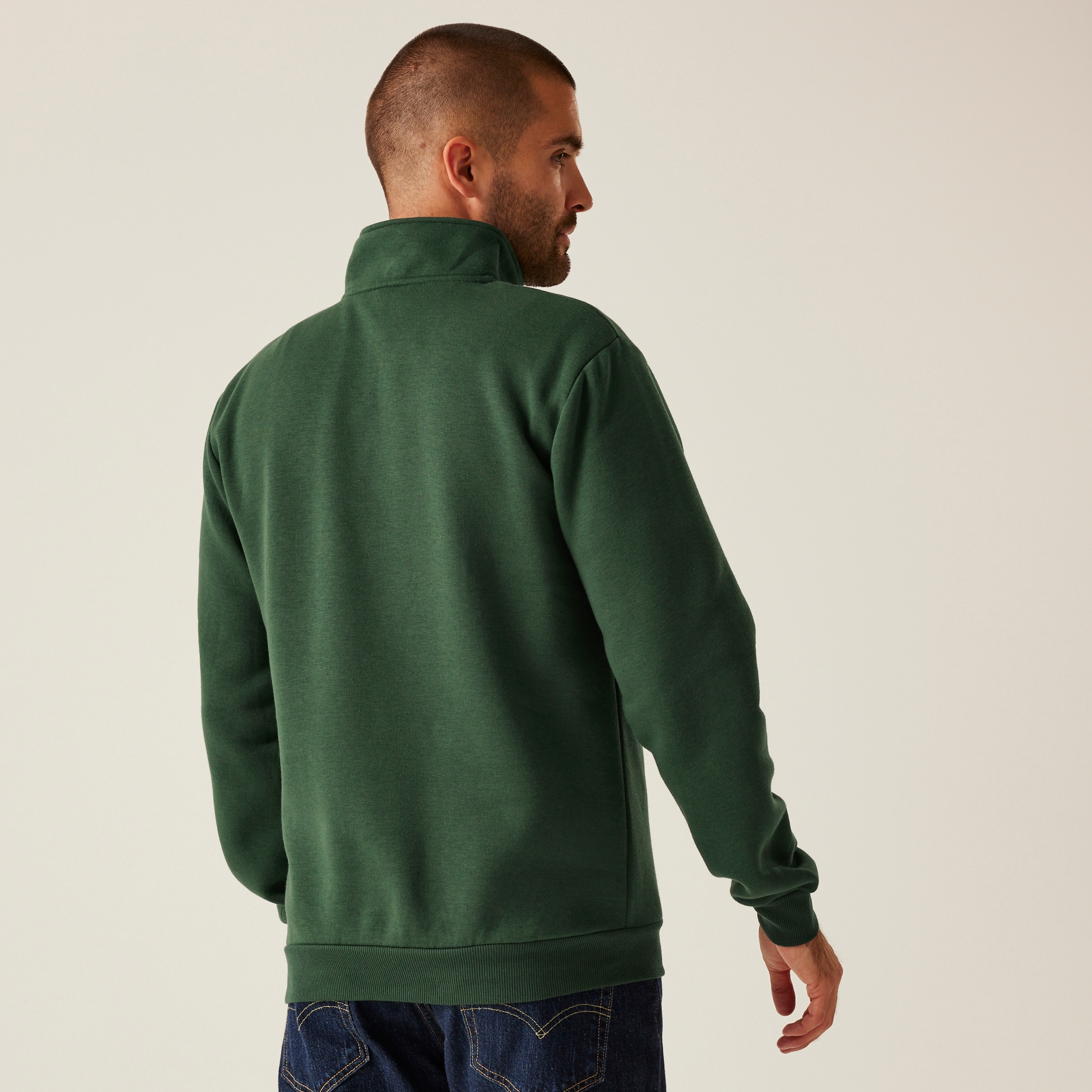 Men's Pro Quarter Zip Sweatshirt | Dark Green