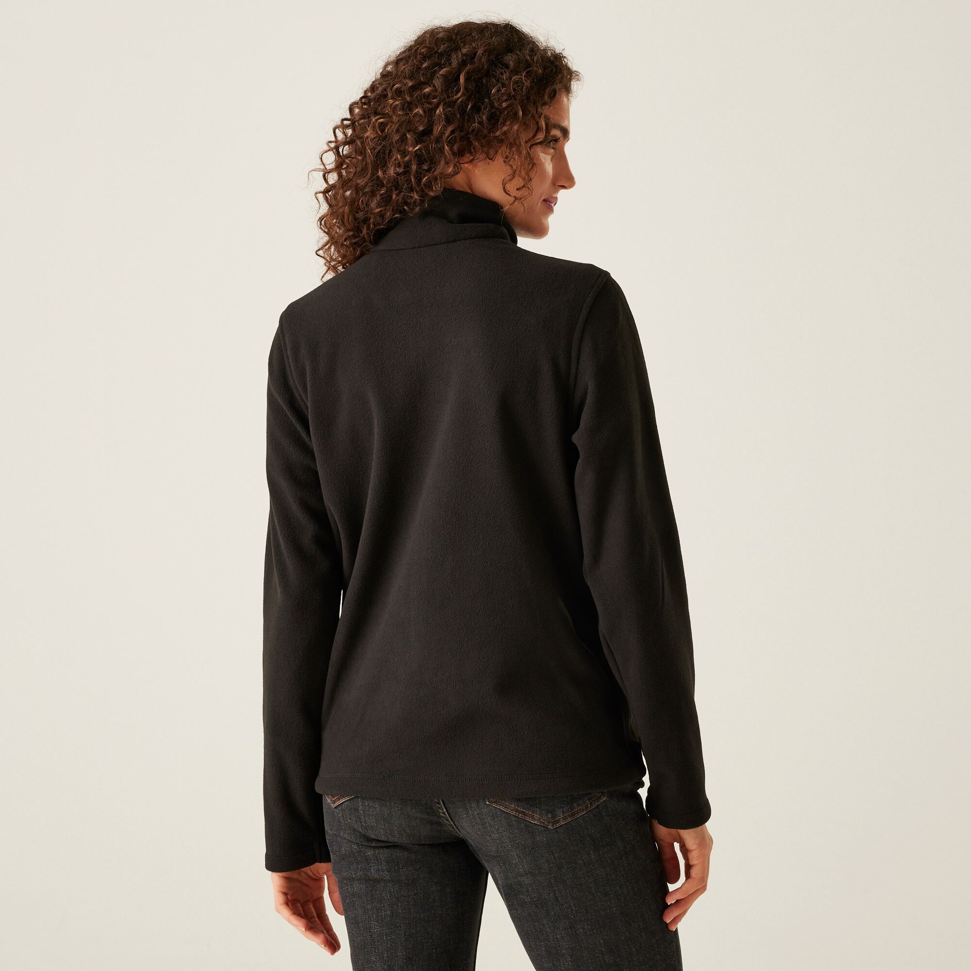 Women's Micro Lightweight Full Zip Fleece | Black