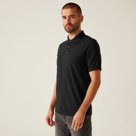 Men's 65/35 SS Polo Top | Black