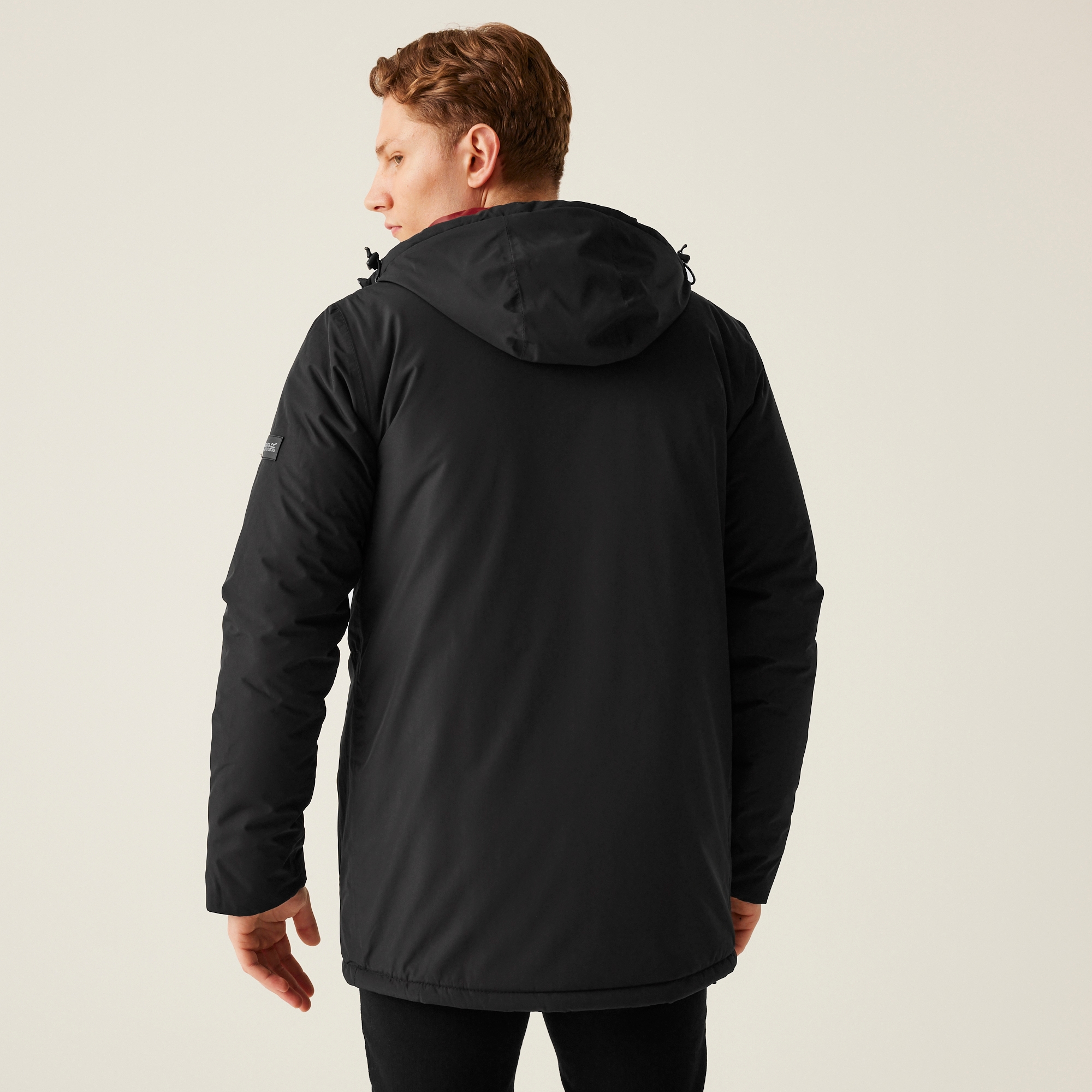 Men's Larrick Waterproof Insulated Jacket | Black Red Ochre