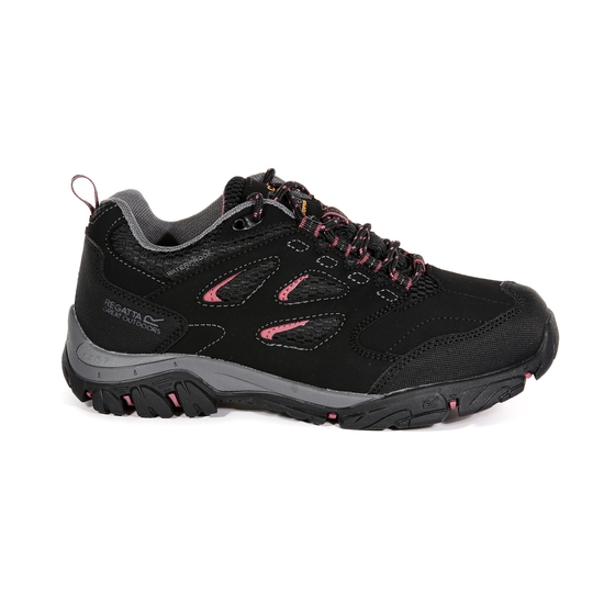 Women's Holcombe Waterproof Low Walking Shoes | Black Deco Rose