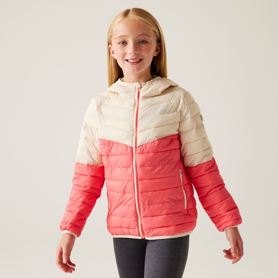Kids' Hillpack III Hooded Jacket | Peach Bloom Light Vanilla