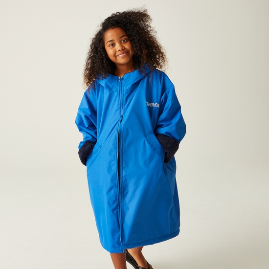 Junior Waterproof Changing Robe | Oxford Blue Navy