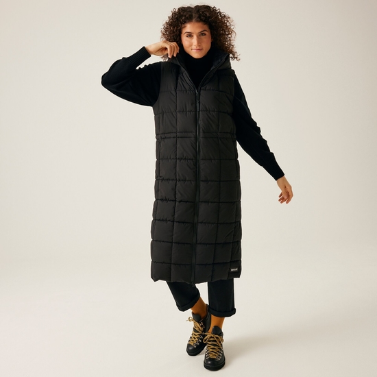 Women's Leandra Longline Gilet | Black