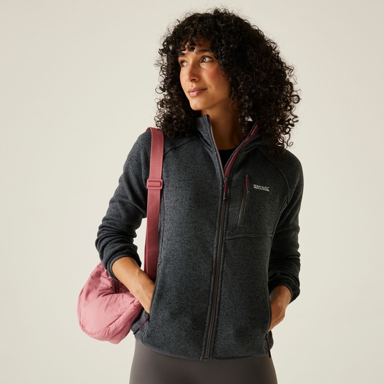 Women's Newhill II Hooded Fleece | Seal Grey Pop