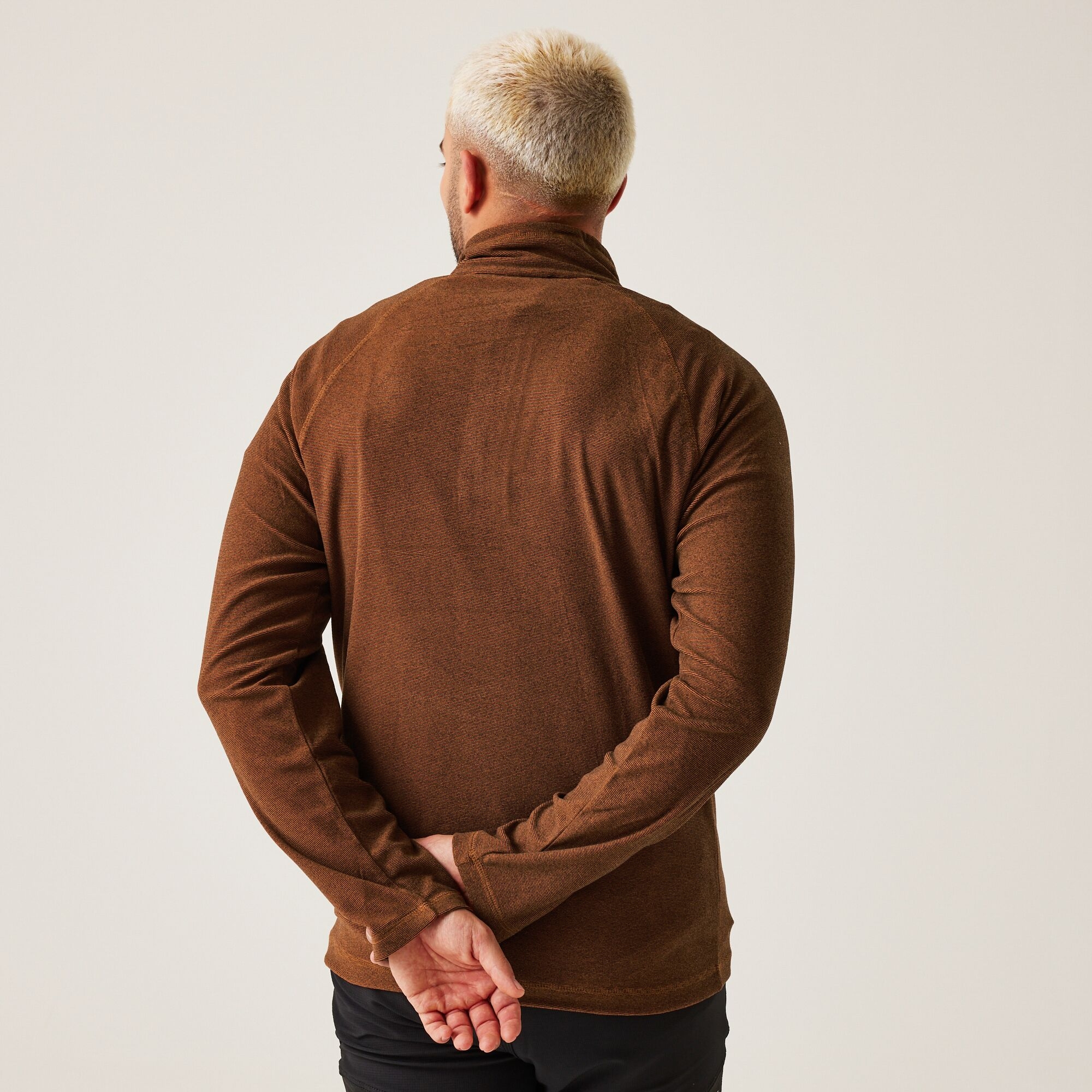 Men's Montes Lightweight Half Zip Fleece | Burnt Copper