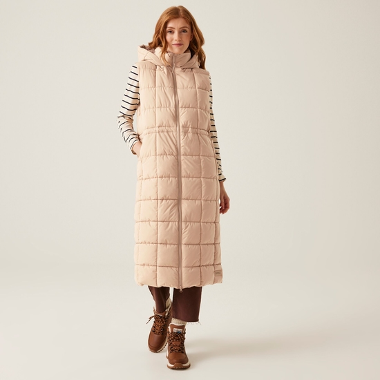 Women's Leandra Longline Gilet | Warm Taupe