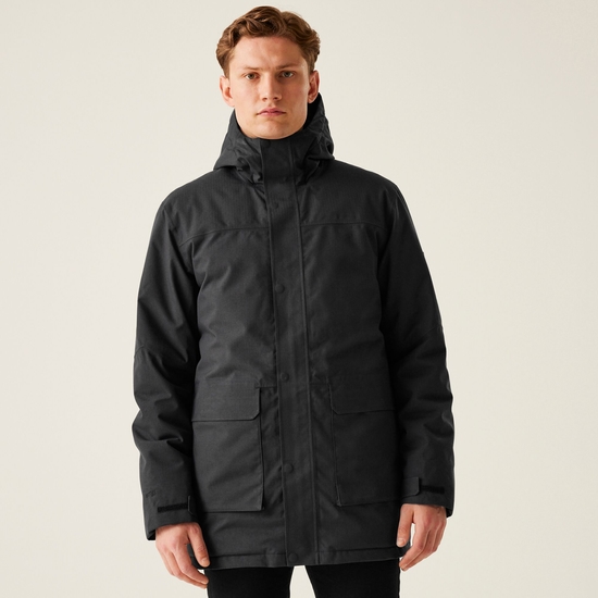 Men's Ezdale Waterproof Insulated Jacket | Black Marl Black