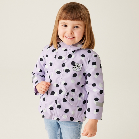 Kids' Animal Rainy Day Jacket | Shyla The Leopard Lilac Frost
