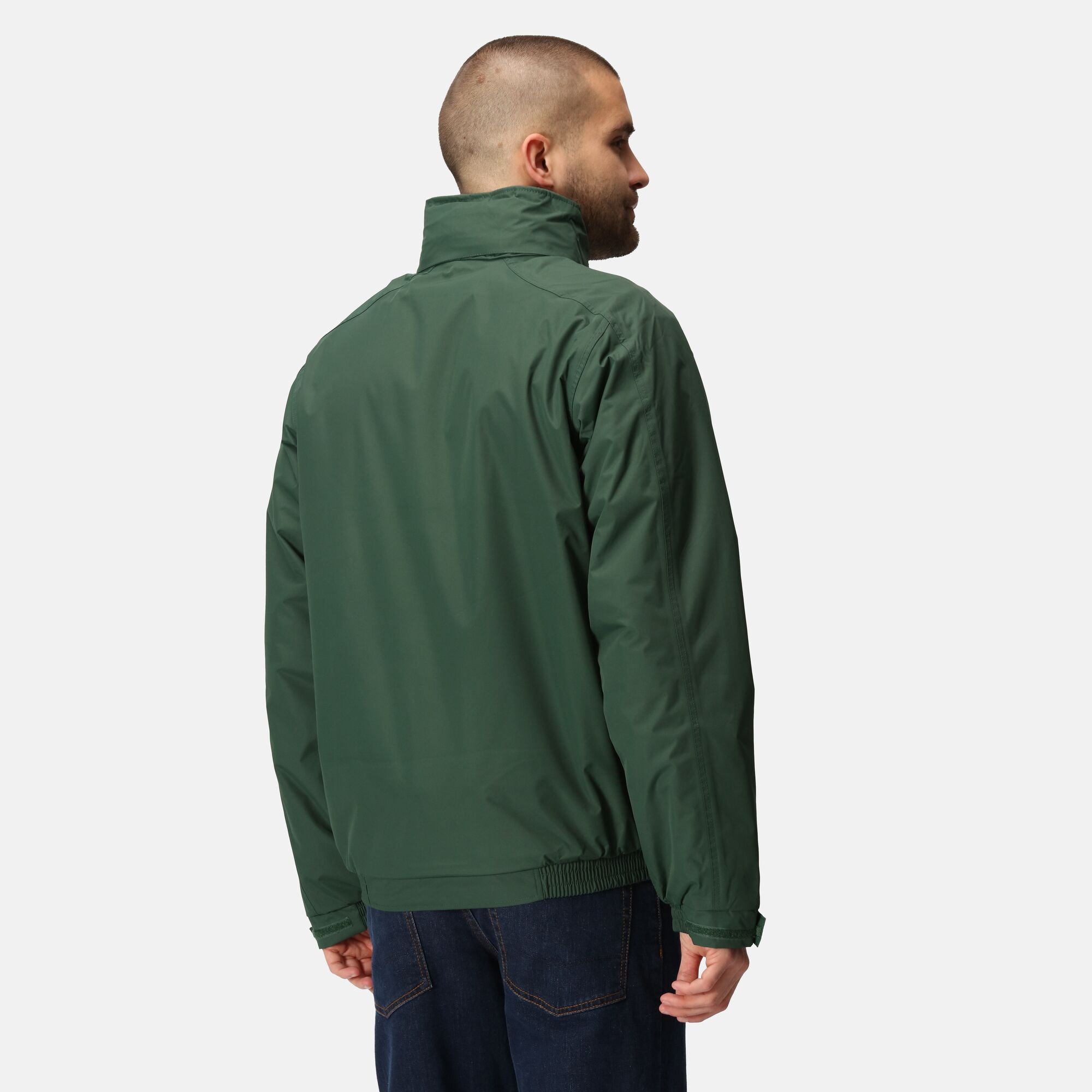 Men's Dover Fleece Lined Waterproof Insulated Bomber Jacket | Dark Green Dark Grey