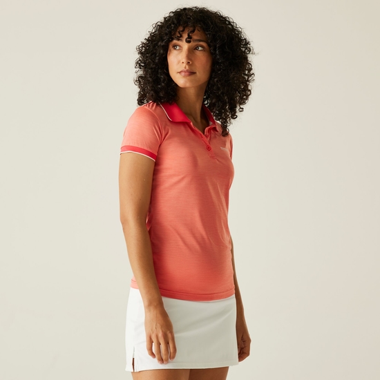 Women's Remex II Active Polo Shirt | Peach Bloom