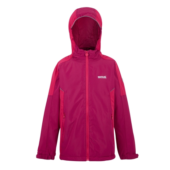 Kids' Hurdle V Waterproof Jacket | Berry Pink Pink Potion
