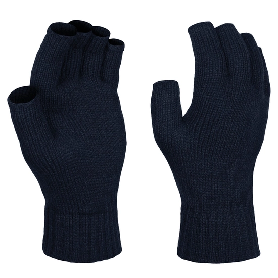 Men's Thermal Fingerless Gloves | Black