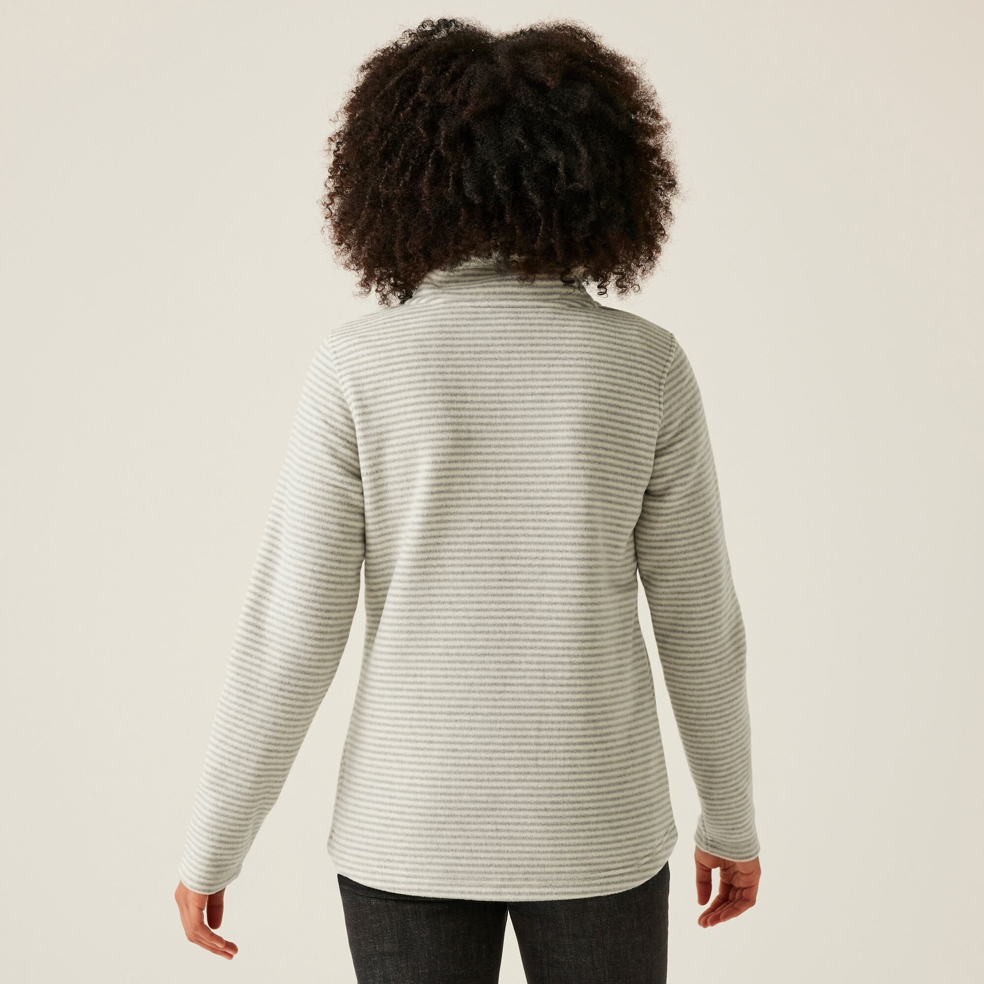 Women's Solenne Half Zip Fleece | Light Vanilla Silver
