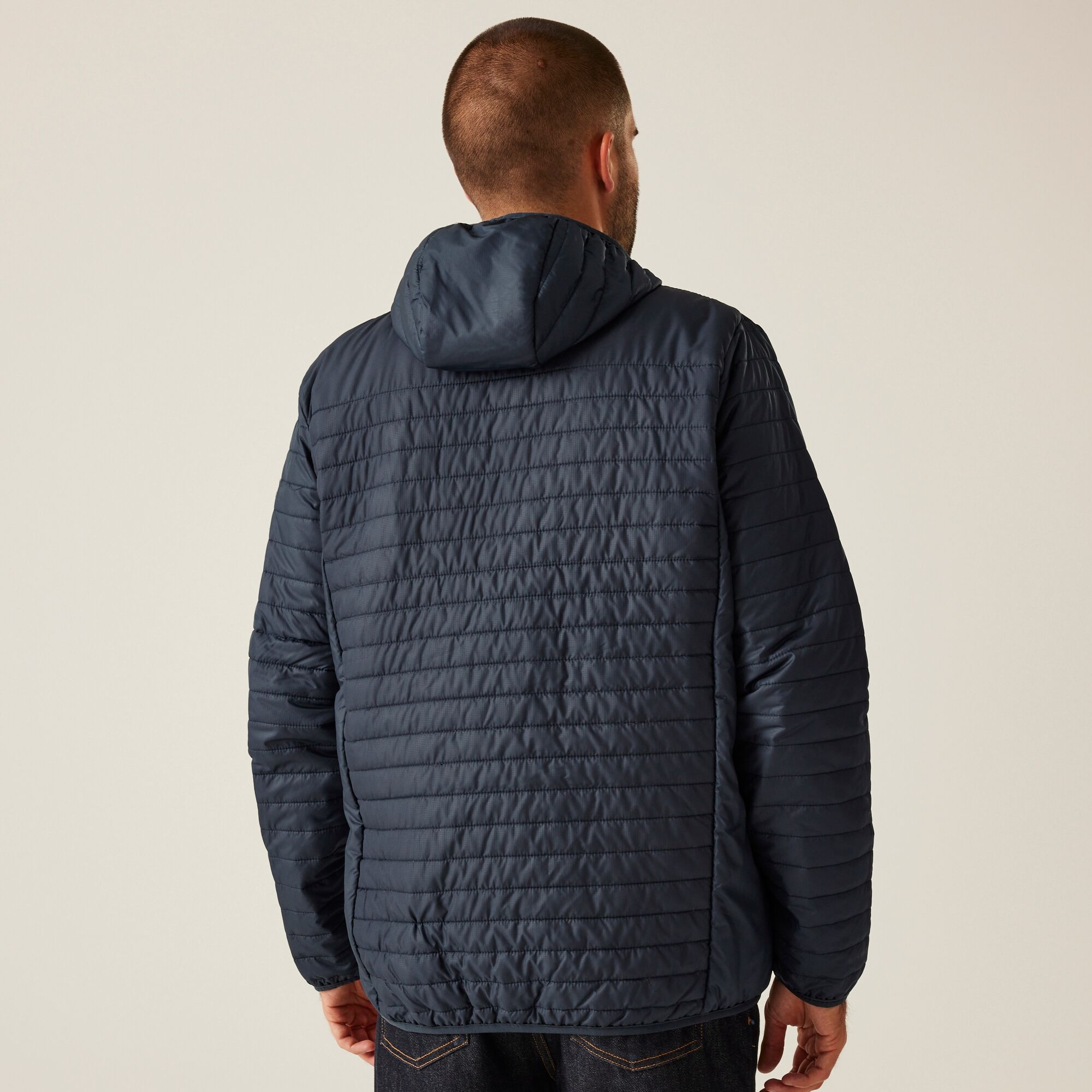 Men's Honestly Made 100% Recycled Insulated Hooded Jacket | Navy