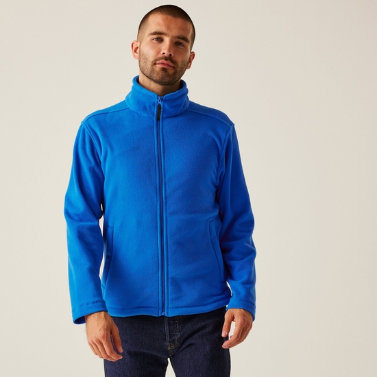 Men's Micro Lightweight Full Zip Fleece | Oxford Blue