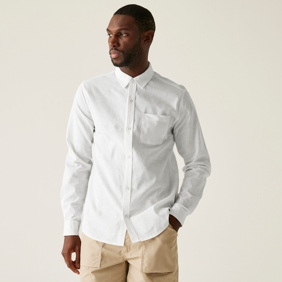 Men's Loran Long Sleeve Shirt | White