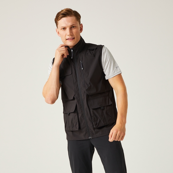 Men's Insect-Repellent Light Pack Away Gilet | Black
