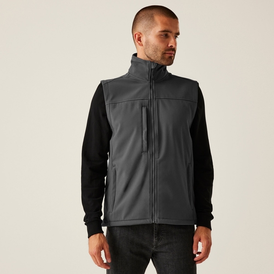 Men's Flux Softshell Bodywarmer | Seal Grey
