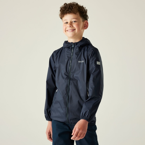 Kids' Lever II Waterproof Packaway Jacket | Navy