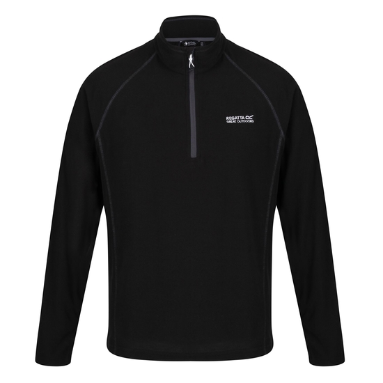 Men's Montes Lightweight Half Zip Fleece | Black