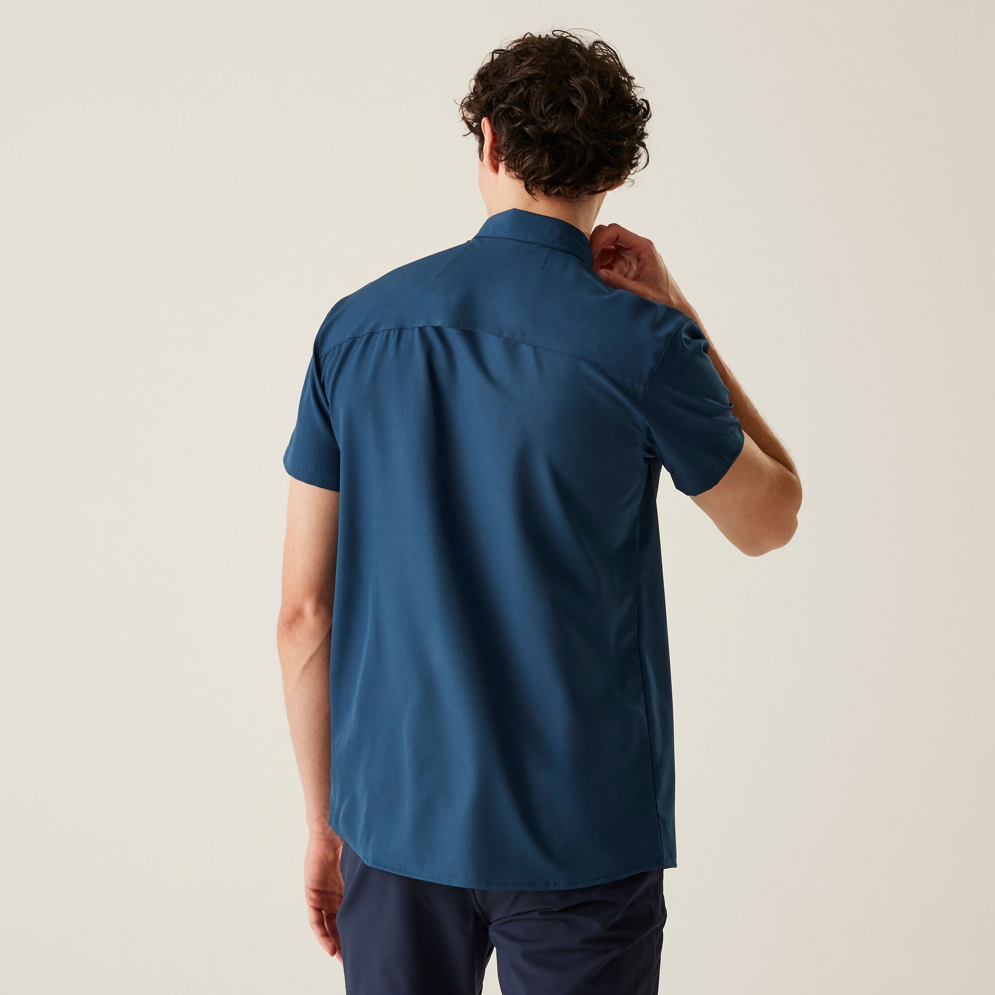 Men's Insect-Repellent Packaway Short Sleeve Shirt | Moonlight Denim