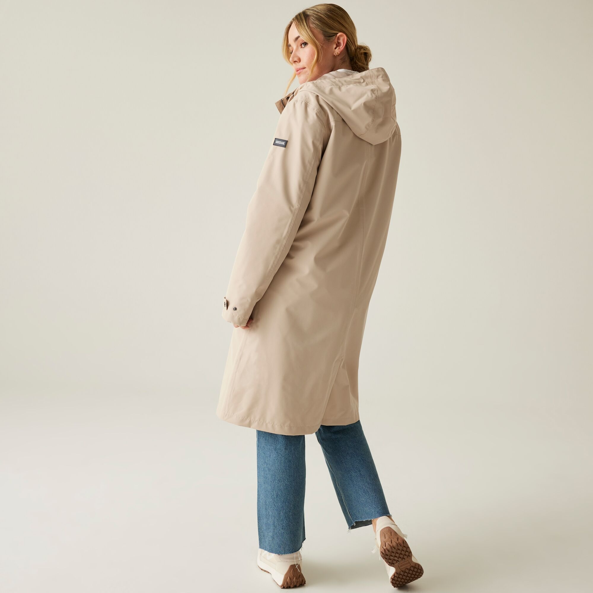 Women's Reinna Long Waterproof Jacket | White Pepper