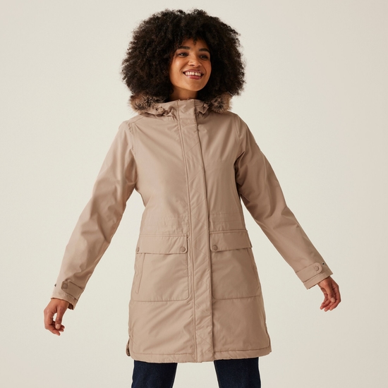 Women's Sabinka II Fur Trim Parka Jacket | Warm Taupe