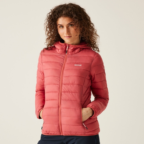 Women's Hooded Marizion Quilted Jacket | Mineral Red