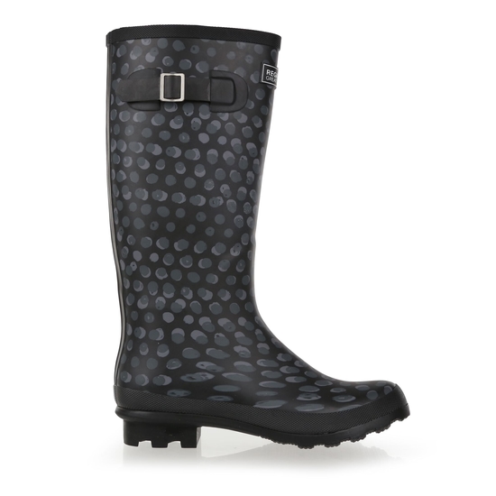 Women's Fairweather II Wellies | Black Animal Print