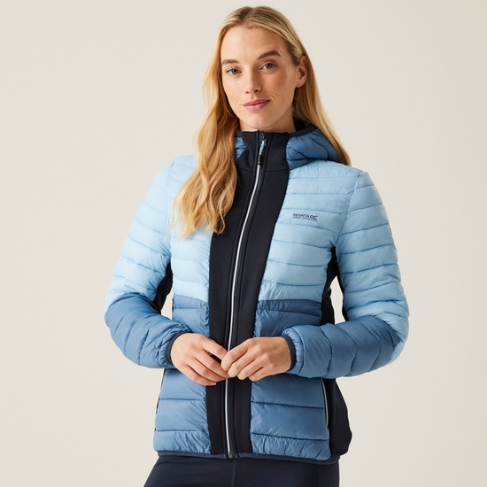 Women's Leedre Hooded Hybrid Jacket | Navy Coronet Blue