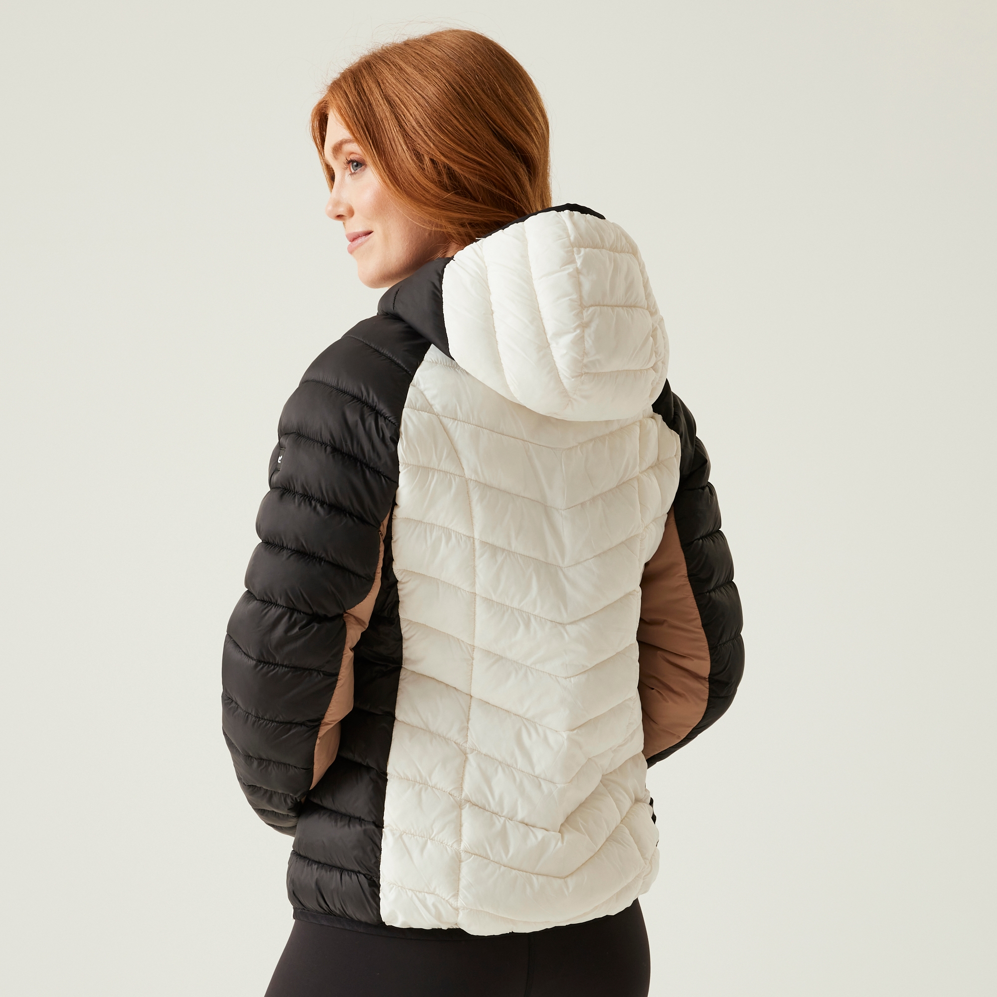 Women's Dalent Quilted Hooded Jacket | Black Blanc De Blanc