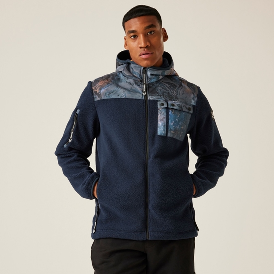 Christian Lacroix - Men's Valensoles Fleece | Navy Bain De Minuit Print