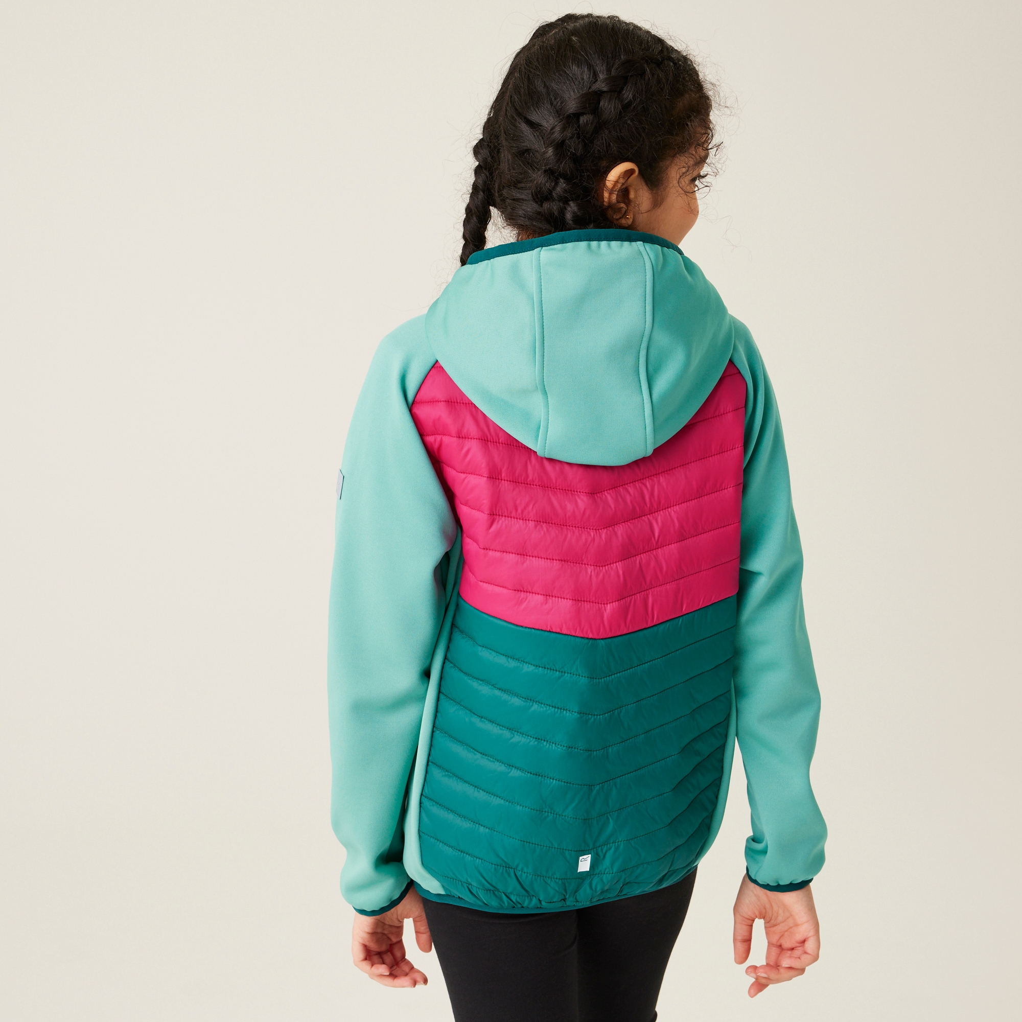 Kids' Kielder Hybrid VIII Jacket | Dusty Green Deep Pink