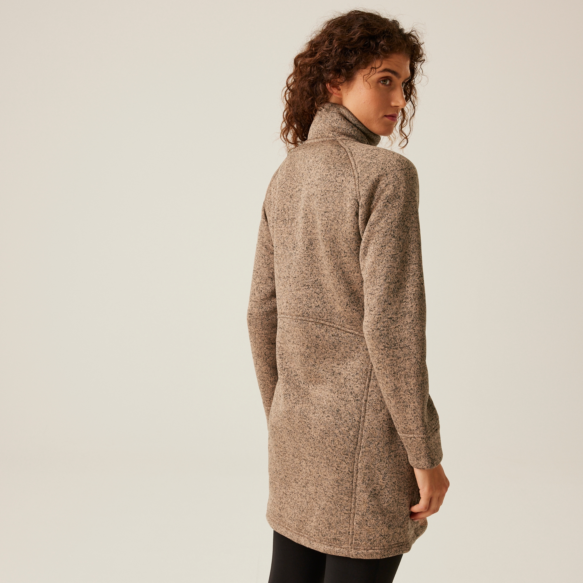 Women's Emilide Longer Length Fleece | Warm Taupe