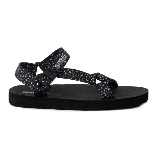 Lady Vendeavour Sandal | Black White Polka Dot