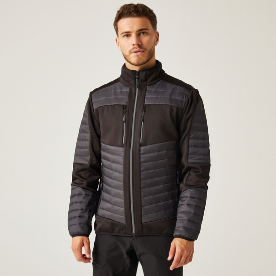 Men's E-Volve Thermal Hybrid Jacket | Ash Black