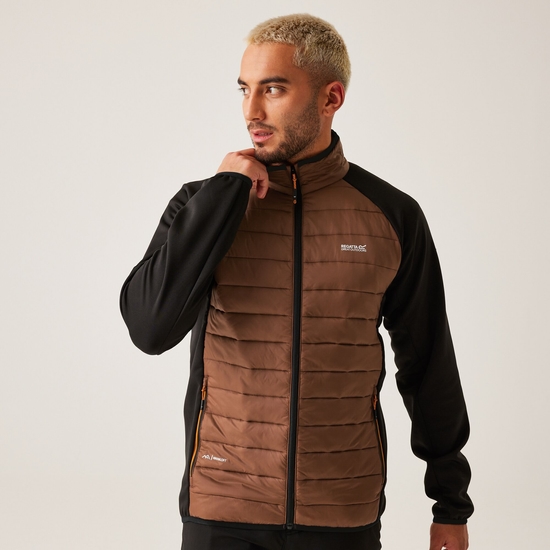 Men's Clumber IV Hybrid Jacket | Dark Brown Black