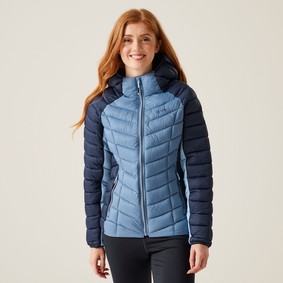 Women's Dalent Quilted Hooded Jacket | Navy Coronet Blue