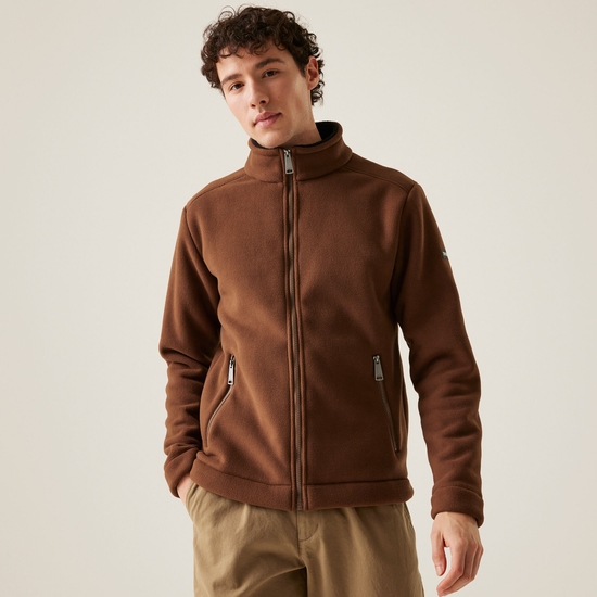 Men's Garrian II Full Zip Fleece | Dark Brown Black